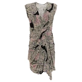 Autre Marque-Iro – Rolina-Kleid, schwarz/mehrfarbig-Mehrfarben
