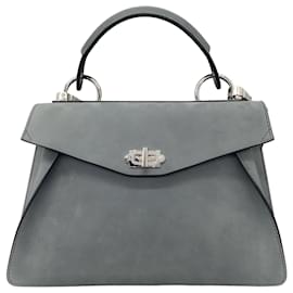 Autre Marque-Proenza Schouler Grey Suede Medium Hava Handbag-Grey