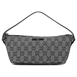 Gucci-GUCCI handbags Denim - Jeans Anthracite jackie-Dark grey