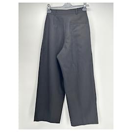 Autre Marque-NON SIGNE / UNSIGNED  Trousers T.International S Linen-Black