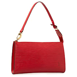 Louis Vuitton-Accesorios de Louis Vuitton Red Epi Pochette-Roja