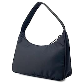 Prada-Prada Black Tessuto Re-Edition 2000 Shoulder Bag-Black
