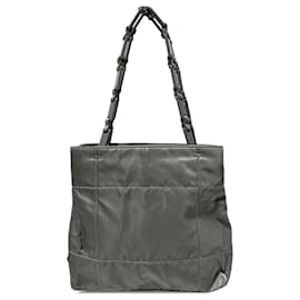 Prada-Prada Gray Tessuto Chain Shoulder Bag-Grey