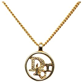 Dior-Collar con colgante Dior Gold Logo-Dorado
