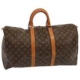 Louis Vuitton-Louis Vuitton-Monogramm Keepall 50 Boston Bag M.41426 LV Auth 70369-Monogramm