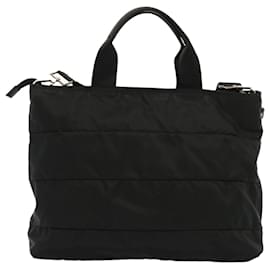 Prada-Prada Hand Bag Nylon 2way Black Auth am6029-Black