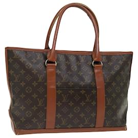 Louis Vuitton-LOUIS VUITTON Monogram Sac Weekend PM Tote Bag M42425 LV Auth 70751-Monogram