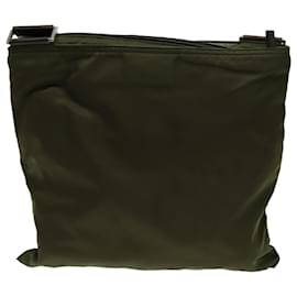 Prada-PRADA Shoulder Bag Nylon Khaki Auth 70159-Khaki