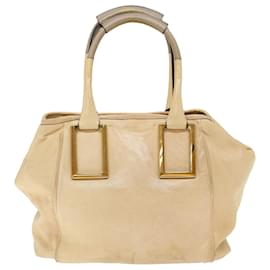 Chloé-Chloe Etel Borsa a mano Pelle Beige Auth bs13382-Beige