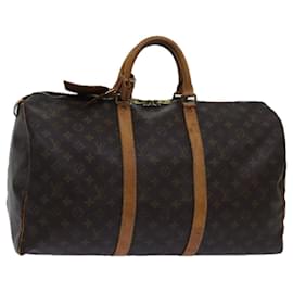 Louis Vuitton-Louis Vuitton-Monogramm Keepall 50 Boston Bag M.41426 LV Auth 70097-Monogramm