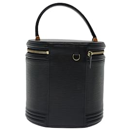 Louis Vuitton-LOUIS VUITTON Epi Cannes Hand Bag Black M48032 LV Auth mr117-Black