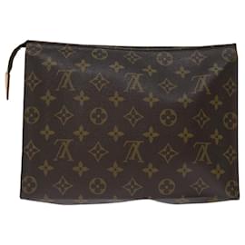 Louis Vuitton-Louis Vuitton Monogram Poche Toilette 26 Bolsa M47542 LV Auth am6042-Monograma