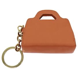 Salvatore Ferragamo-Salvatore Ferragamo Charm Leather Orange Auth 70783-Orange