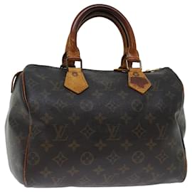 Louis Vuitton-Louis Vuitton Monogram Speedy 25 Hand Bag M41528 LV Auth 70839-Monogram