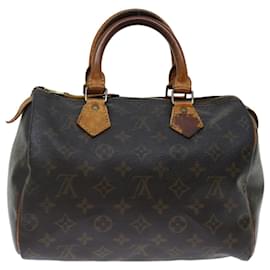 Louis Vuitton-Louis Vuitton Monogram Speedy 25 Hand Bag M41528 LV Auth 70839-Monogram