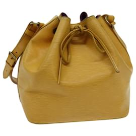 Louis Vuitton-LOUIS VUITTON Epi Petit Noe Bolsa de Ombro Tassili Yellow M44109 LV Auth th4766-Outro