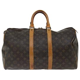 Louis Vuitton-Louis Vuitton-Monogramm Keepall 45 Boston Bag M.41428 LV Auth 70840-Monogramm