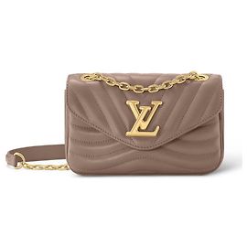 Louis Vuitton Bolsa de corrente LV New Wave PM nova Bege