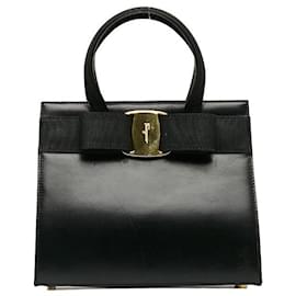 Salvatore Ferragamo-Salvatore Ferragamo Vara Borsa a mano in pelle con fiocco Borsa in pelle BA 21 4178 in buone condizioni-Altro