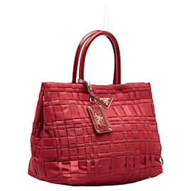 Prada-Prada Tessuto Woven Handbag Tote Canvas Handbag BN1653 in excellent condition-Other