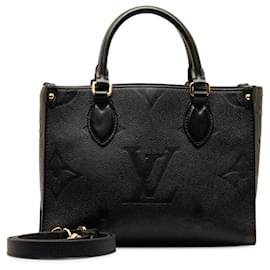 Louis Vuitton-Louis Vuitton On The Go PM Bolsa de couro M45653 em boa condição-Outro
