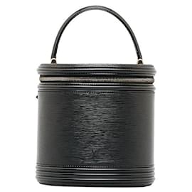 Louis Vuitton-Louis Vuitton Cannes Leather Handbag M48032-Black