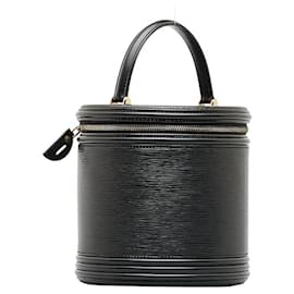 Louis Vuitton-Louis Vuitton Cannes Leather Handbag M48032-Black
