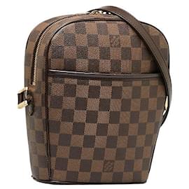 Louis Vuitton-Louis Vuitton Ipanema PM Bolsa Crossbody De Lona N51294 em boa condição-Outro