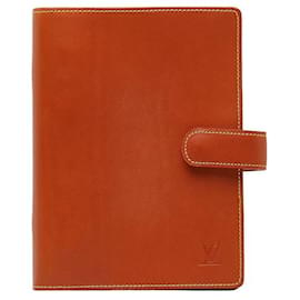 Louis Vuitton-Louis Vuitton Nomad Agenda MM Notizbuchhülle aus Leder R20473 in guter Kondition-Andere