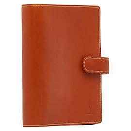 Louis Vuitton-Louis Vuitton Nomad Agenda MM Leather Notebook Cover R20473 in good condition-Other