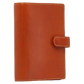 Louis Vuitton-Louis Vuitton Nomad Agenda MM Notizbuchhülle aus Leder R20473 in guter Kondition-Andere