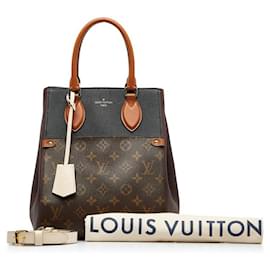 Louis Vuitton-Louis Vuitton Fold Tote MM Canvas Tote Bag M45409 in excellent condition-Other