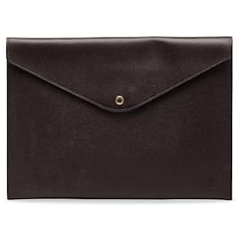 Louis Vuitton-Louis Vuitton Document Case Leather Clutch Bag M99087 in good condition-Other