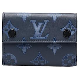 Louis Vuitton-Louis Vuitton Discovery Compact Geldbörse Leder Kurze Geldbörse M80424 in guter Kondition-Andere