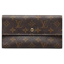 Louis Vuitton-Louis Vuitton Porte Tresor International Long Wallet Canvas Long Wallet M61215 in good condition-Other