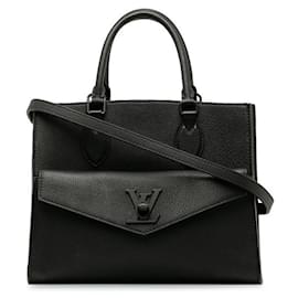 Louis Vuitton-Louis Vuitton Lockme Tote PM Sac cabas en cuir M55845 en bon état-Autre