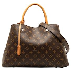 Louis Vuitton-Louis Vuitton Montaigne MM Canvas Handtasche M41056 In sehr gutem Zustand-Andere