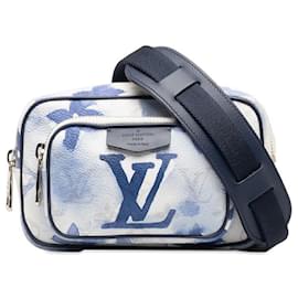 Louis Vuitton-Bolsa Louis Vuitton Monogram Watercolor Outdoor Pochette Canvas Crossbody M45763 Em uma boa condição-Outro