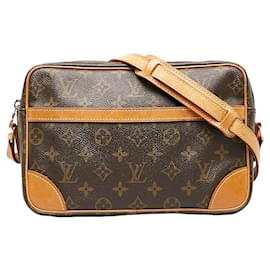 Louis Vuitton-Louis Vuitton Trocadéro 27 Bolsa Crossbody em Lona M51274 em boa condição-Outro