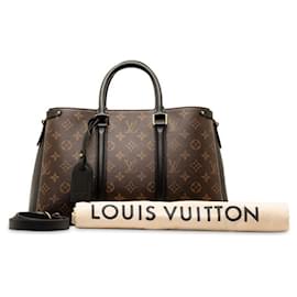 Louis Vuitton-Borsa a mano in tela Louis Vuitton Soufflot NV MM M44817 in buone condizioni-Altro