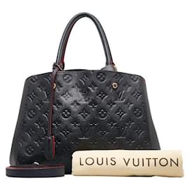 Louis Vuitton-Louis Vuitton Montaigne MM Sac à main en cuir M42746 en bon état-Autre