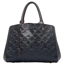Louis Vuitton-Louis Vuitton Montaigne MM Leather Handbag M42746 in good condition-Other