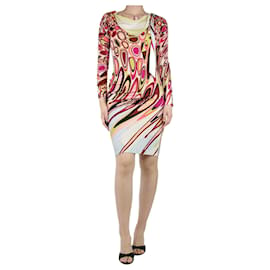 Emilio Pucci-Multicolour printed midi dress - size UK 8-Multiple colors