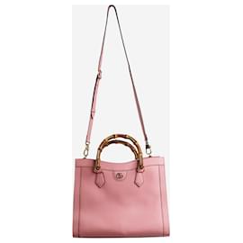 Gucci-Bolsa Diana rosa com alça superior-Rosa