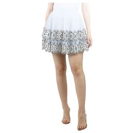 Christopher Kane Light blue tulle pleated mini skirt - size UK 8 Blue