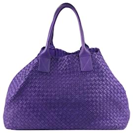 Bottega Veneta-Purple intreciatto weave tote bag-Purple