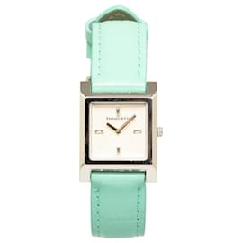 Tiffany & Co-Tiffany Silver Quartz Stainless Steel 1837 Makers Watch-Silvery,Blue,Light blue