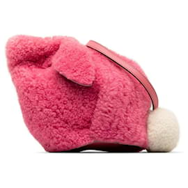 Loewe-LOEWE Mini sac à bandoulière lapin en peau de mouton rose-Rose
