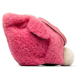 Loewe-LOEWE Mini sac à bandoulière lapin en peau de mouton rose-Rose