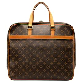 Louis Vuitton-Louis Vuitton Brown Monograma Pegase Porte-Documentos-Marrom